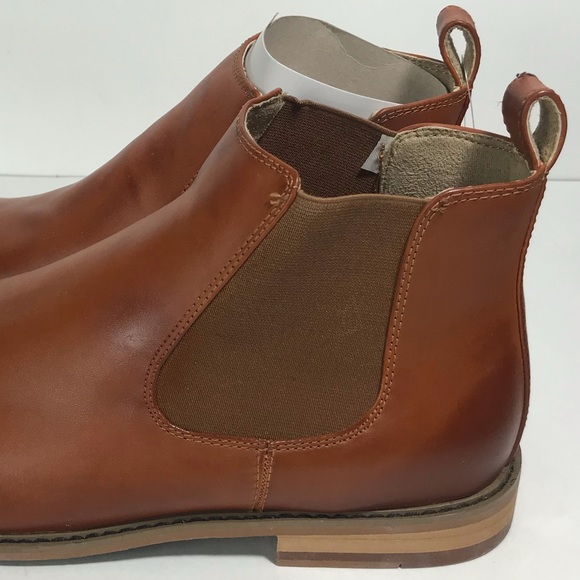 Deer Stags NIB Brown Luggage Tribeca Chelsea Ankle Boots - Men's 10 1/2 M - Picture 6 of 15